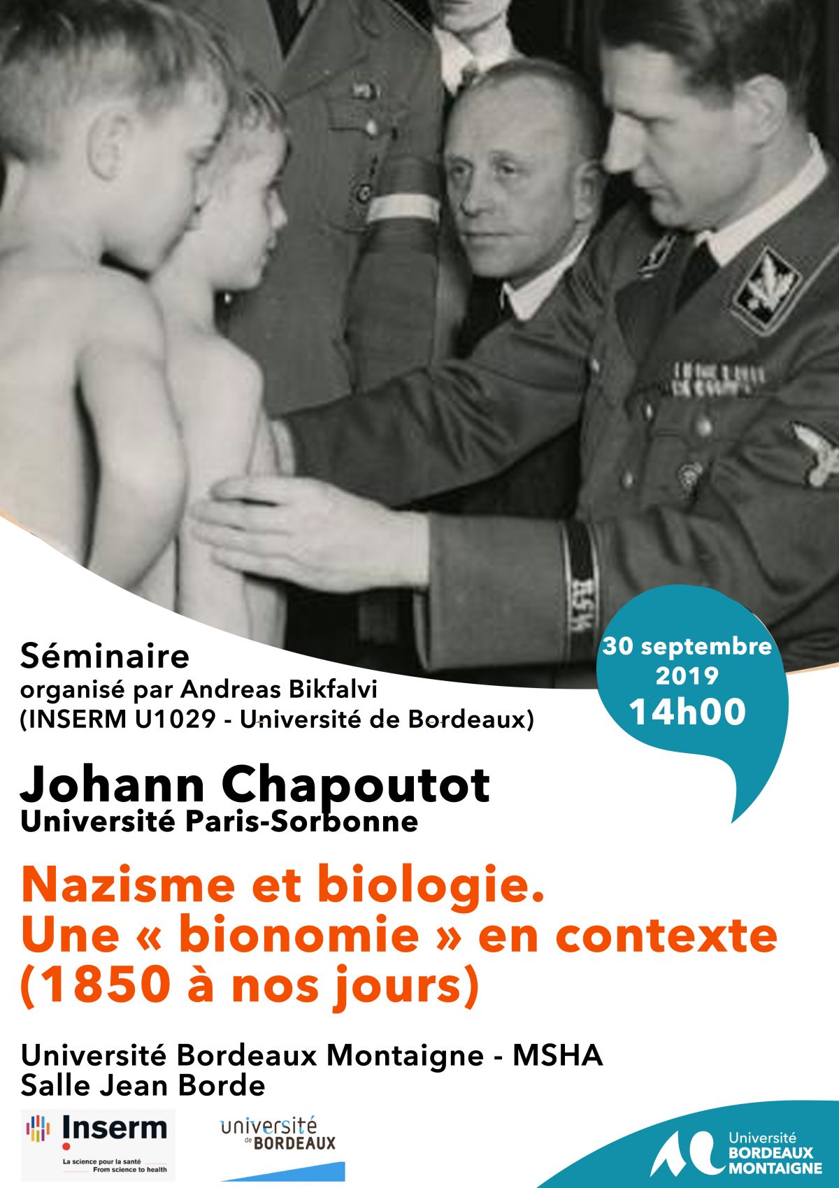 Conférence de Johann Chapoutot 30 septembre 2019